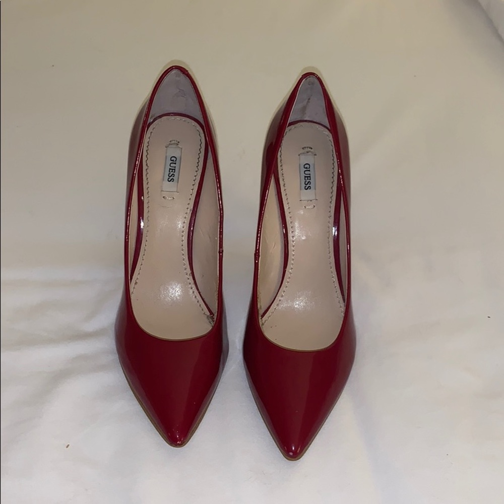Red Guess Heels